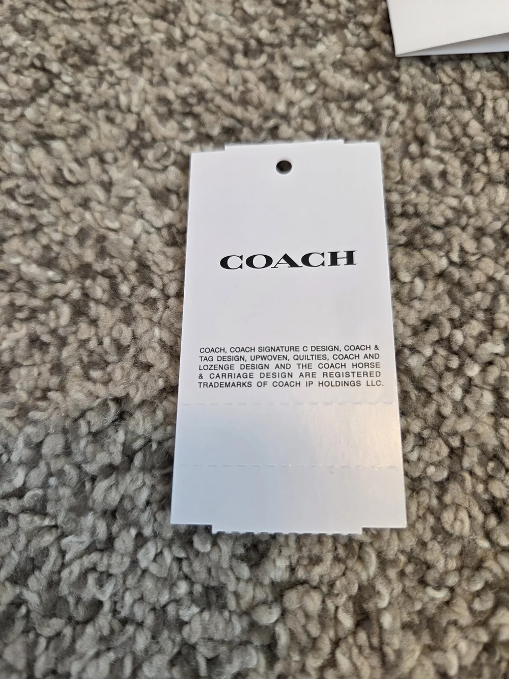 Coach Colorblock Leather Card Holder in Burgundy, Mauve & Cream